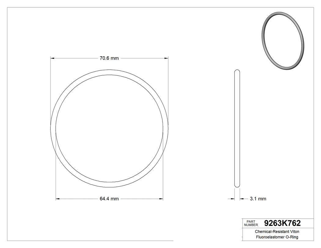 Technical drawing - 9263K762